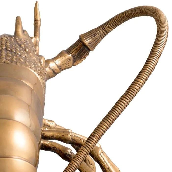 Lobster Ornament in Brass