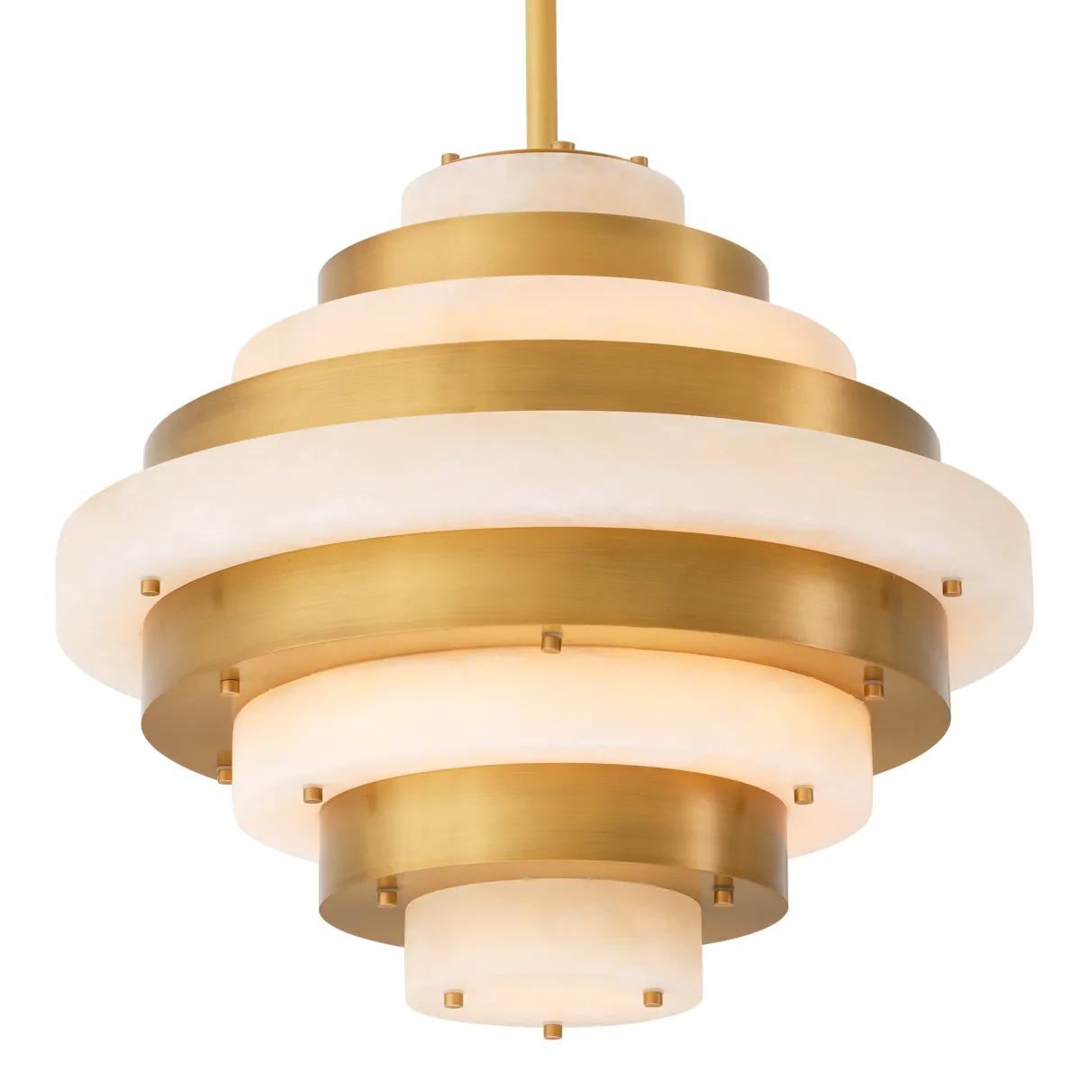 Chandelier Lazzari Antique Brass Finish