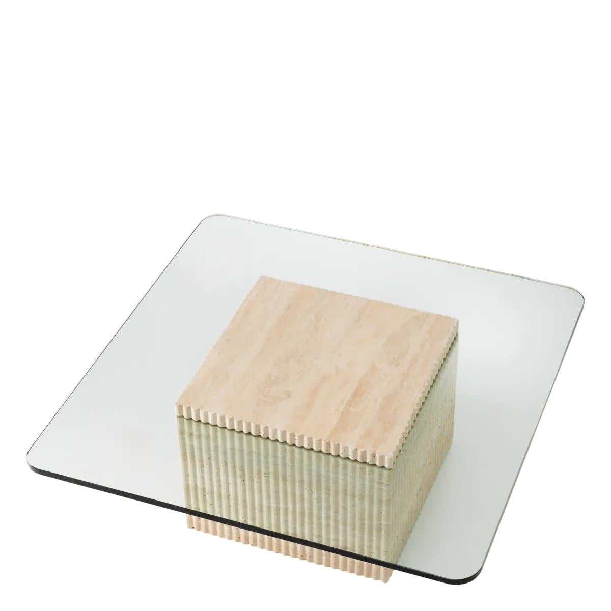 Coffee Table Brindisi in Travertine