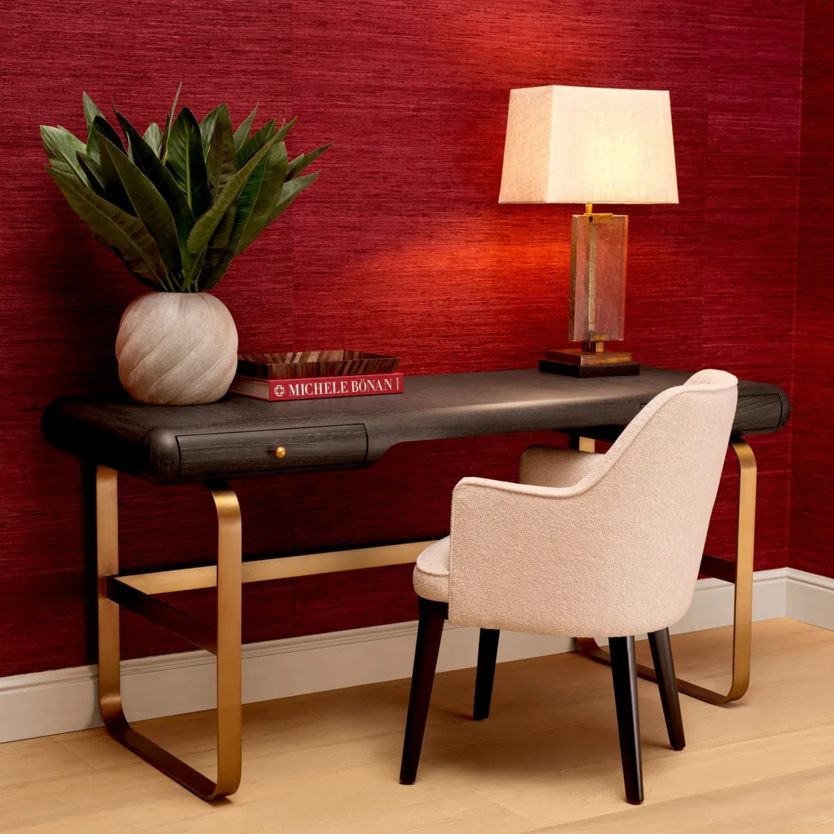 Nathaniel Desk in Charcoal