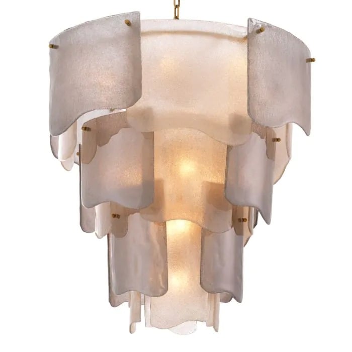 Chandelier Asinara L Smoked Glass