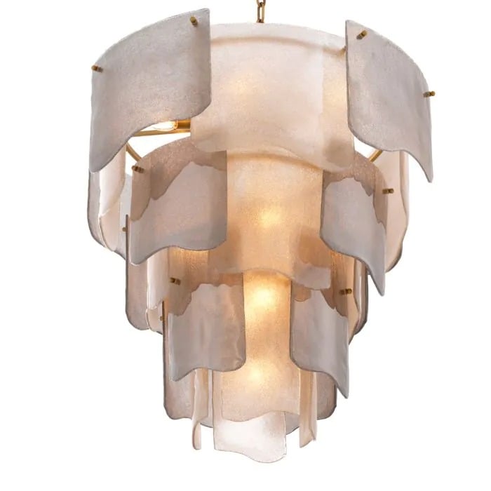 Chandelier Asinara L Smoked Glass