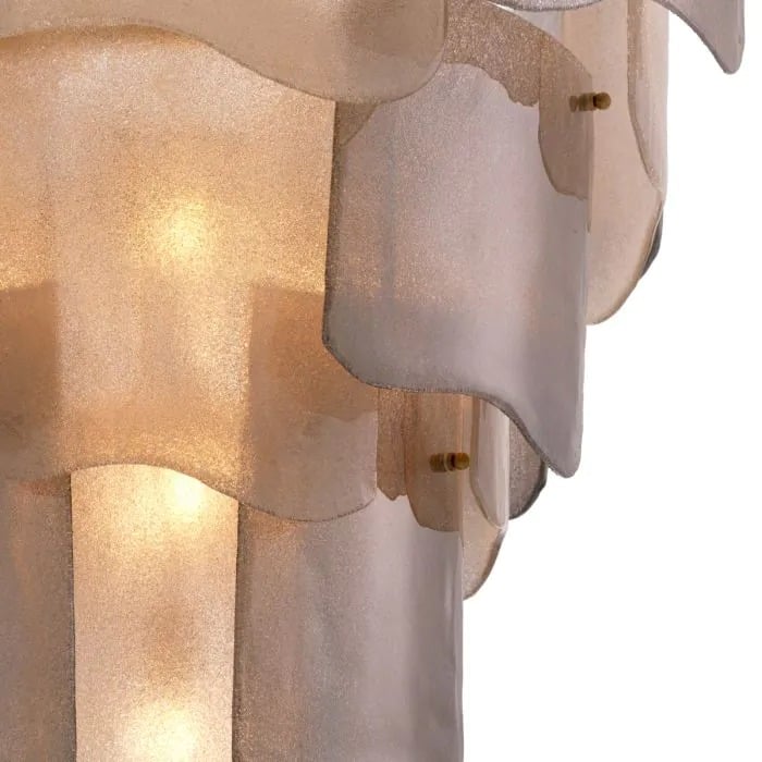 Chandelier Asinara L Smoked Glass