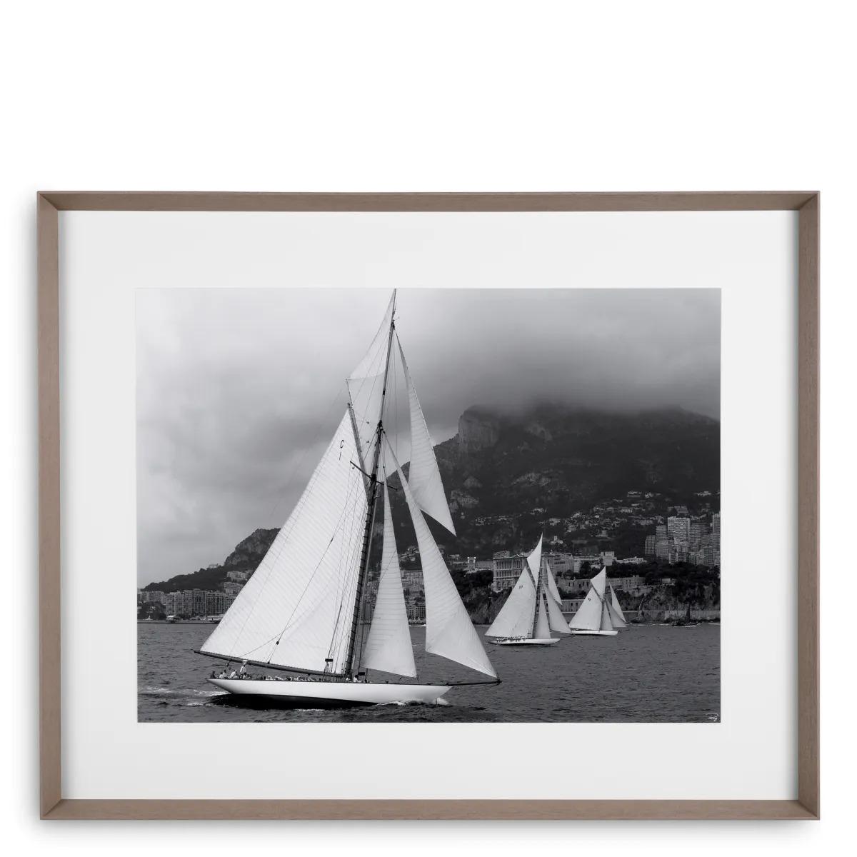 Retro Sailboat Framed Photography Print