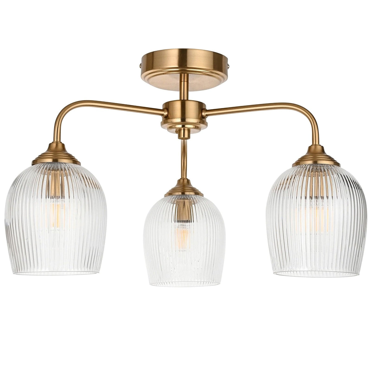 Etta Ribbed Ceiling Light - Large