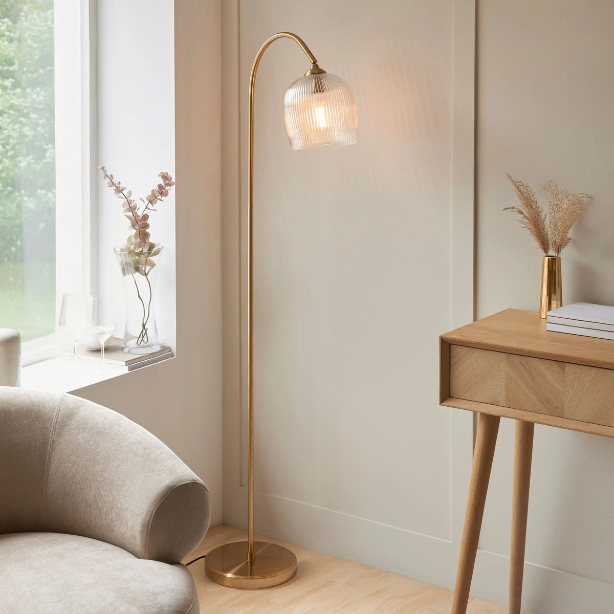 Etta Ribbed Floor Light