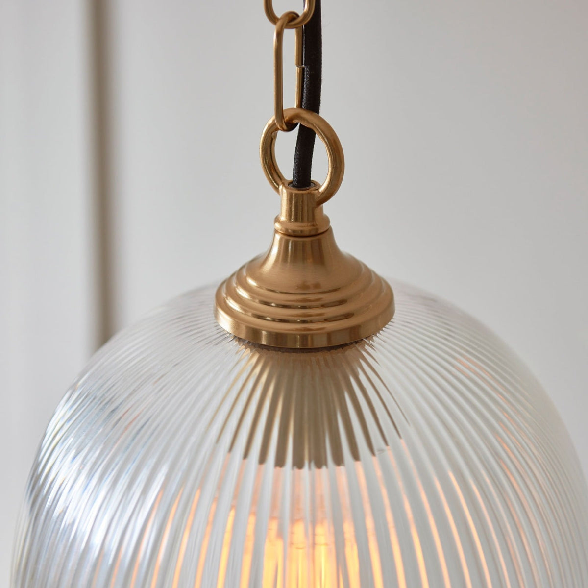 Etta Ribbed Pendant Light - Small