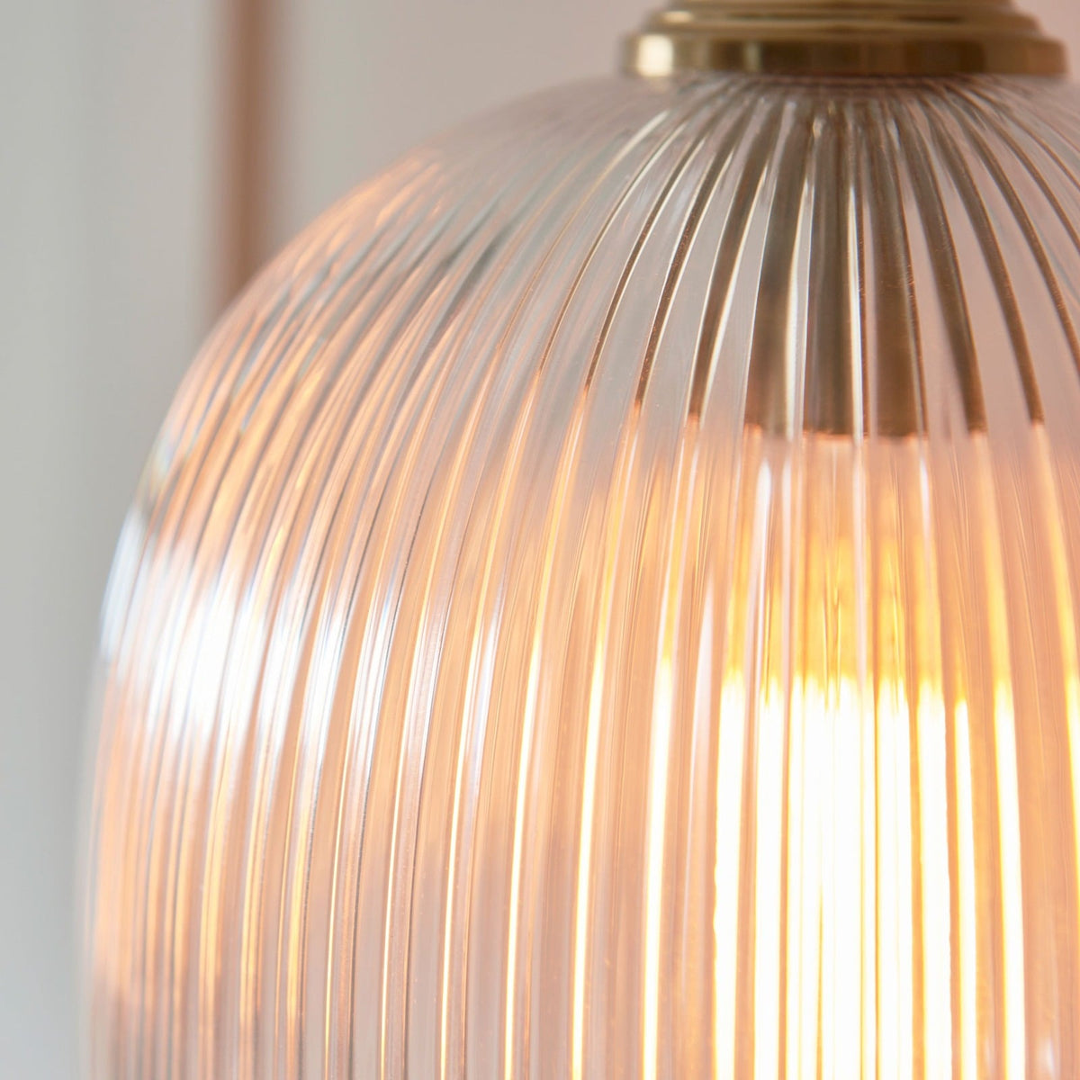 Etta Ribbed Pendant Light - Small
