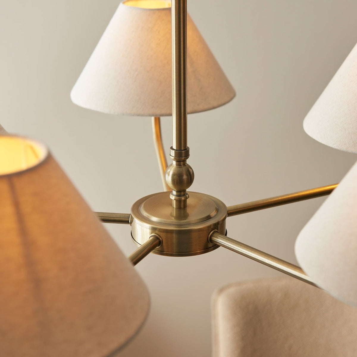 Caspian Pendant Light in Antique Brass - Large