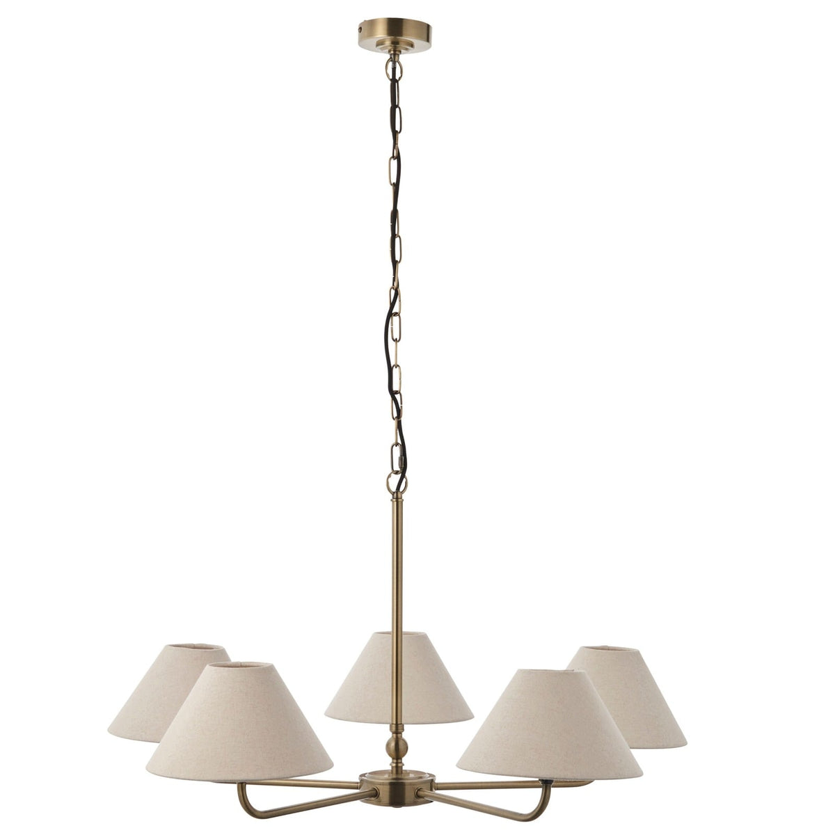 Caspian Pendant Light in Antique Brass - Large