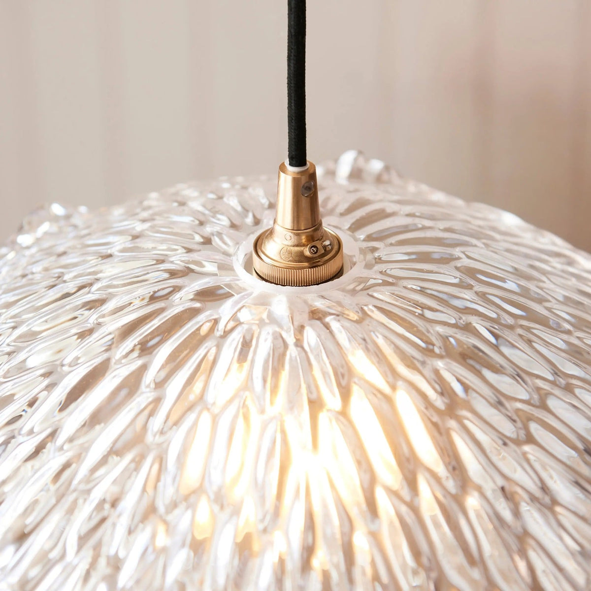 Dahlia Pendant Light in Clear Glass