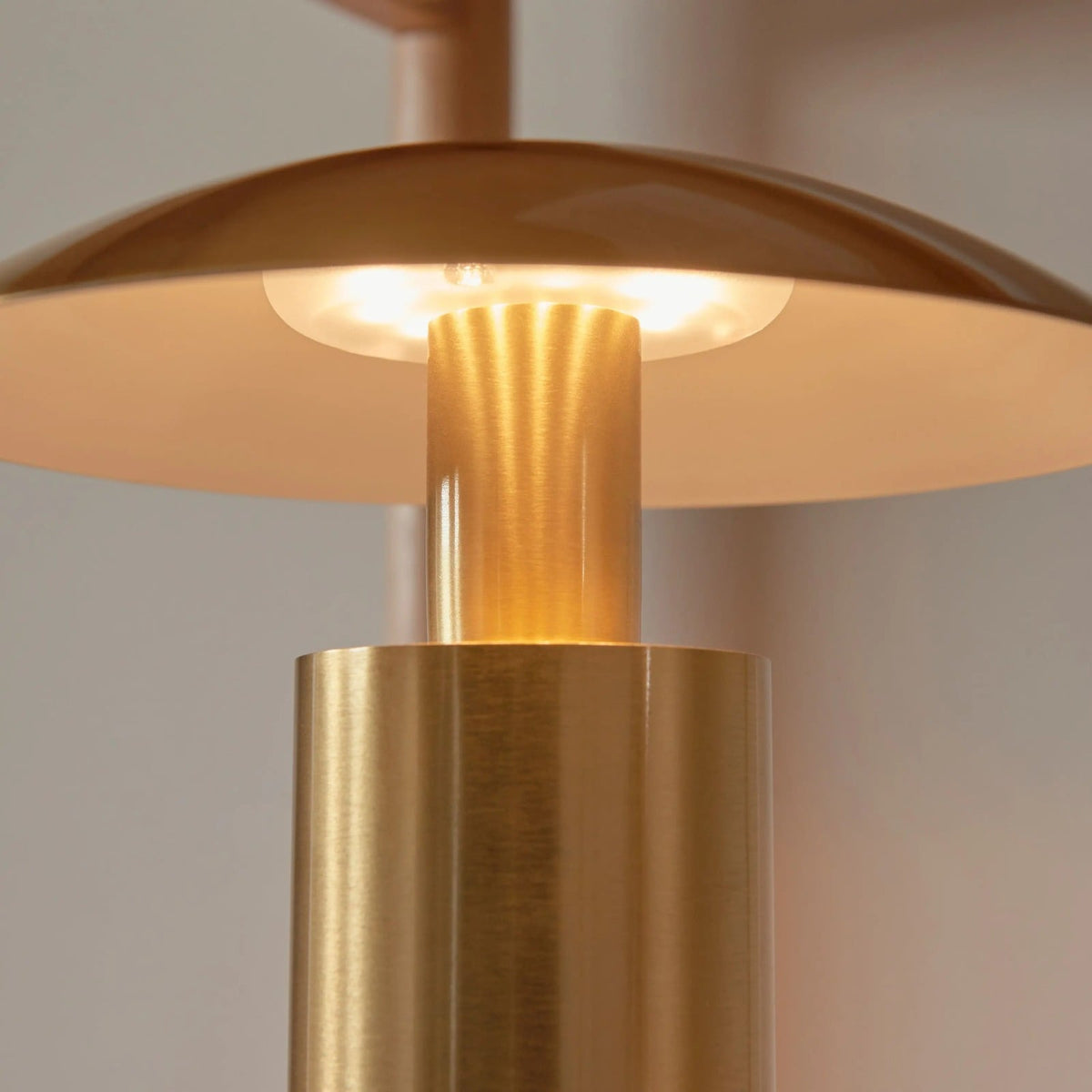 Odette Rechargeable Table Lamp in Brushed Gold