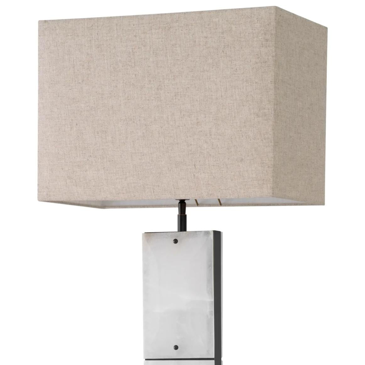 Table Lamp Ortiz with Bronze Highlight Finish