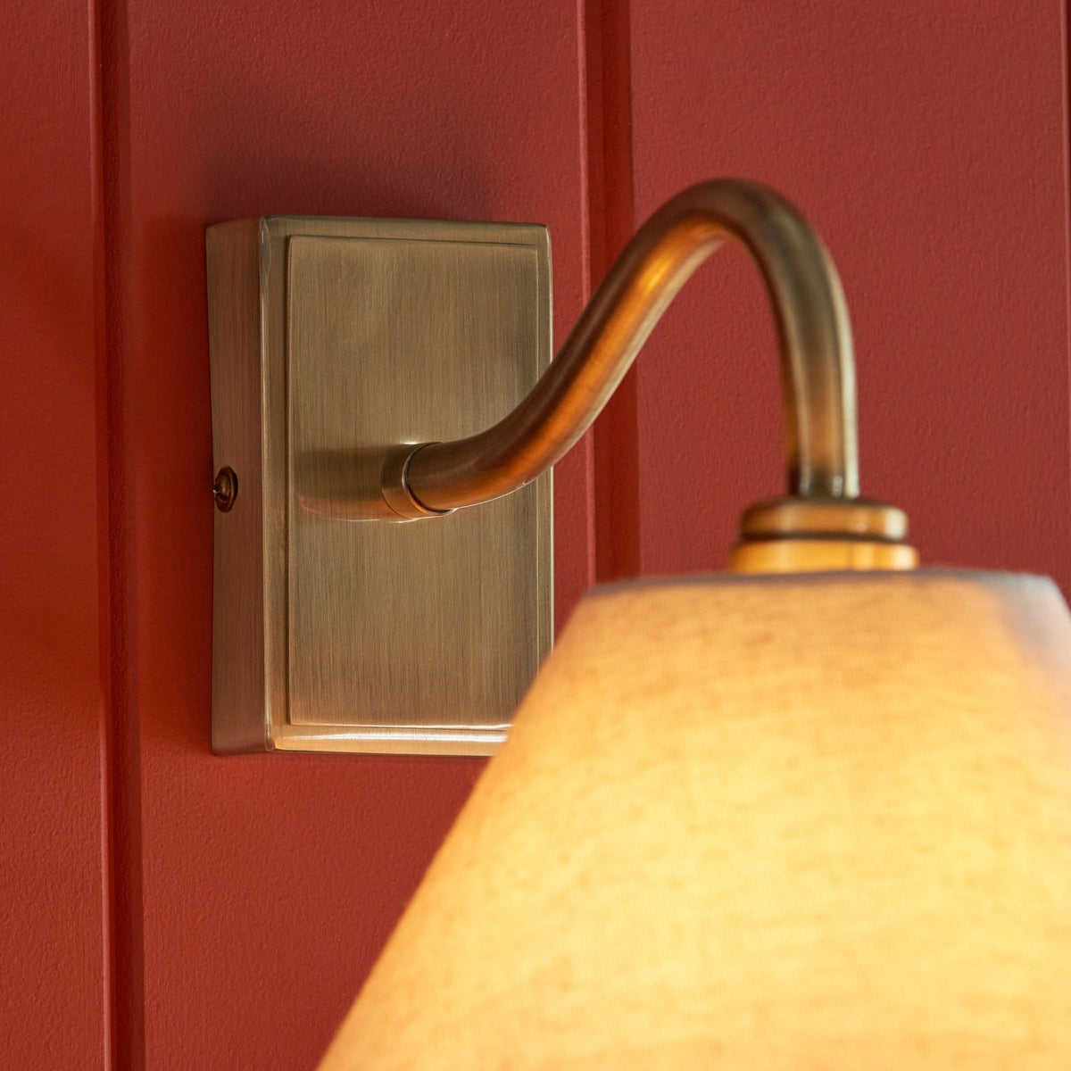 Claudio Wall Light in Antique Brass