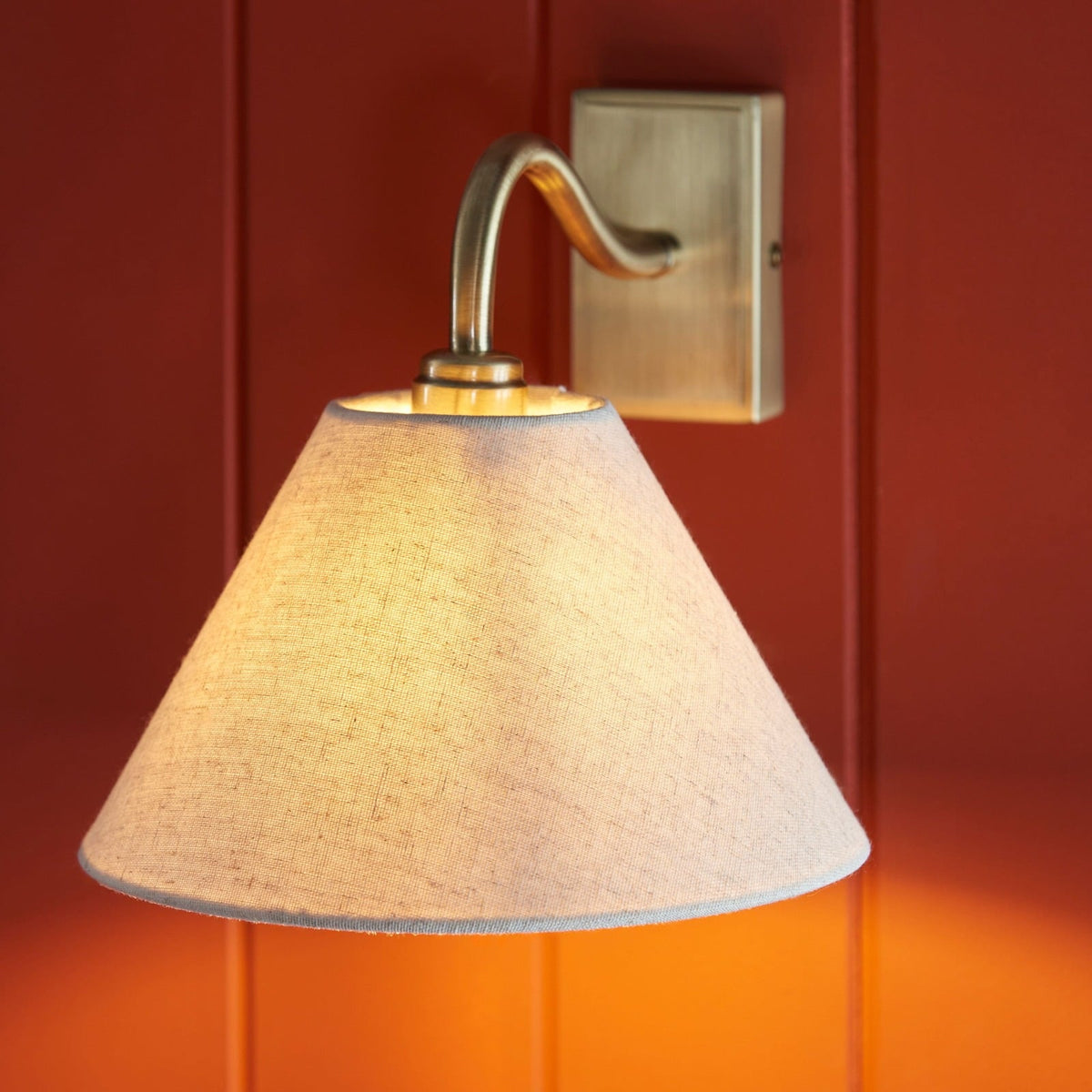 Claudio Wall Light in Antique Brass