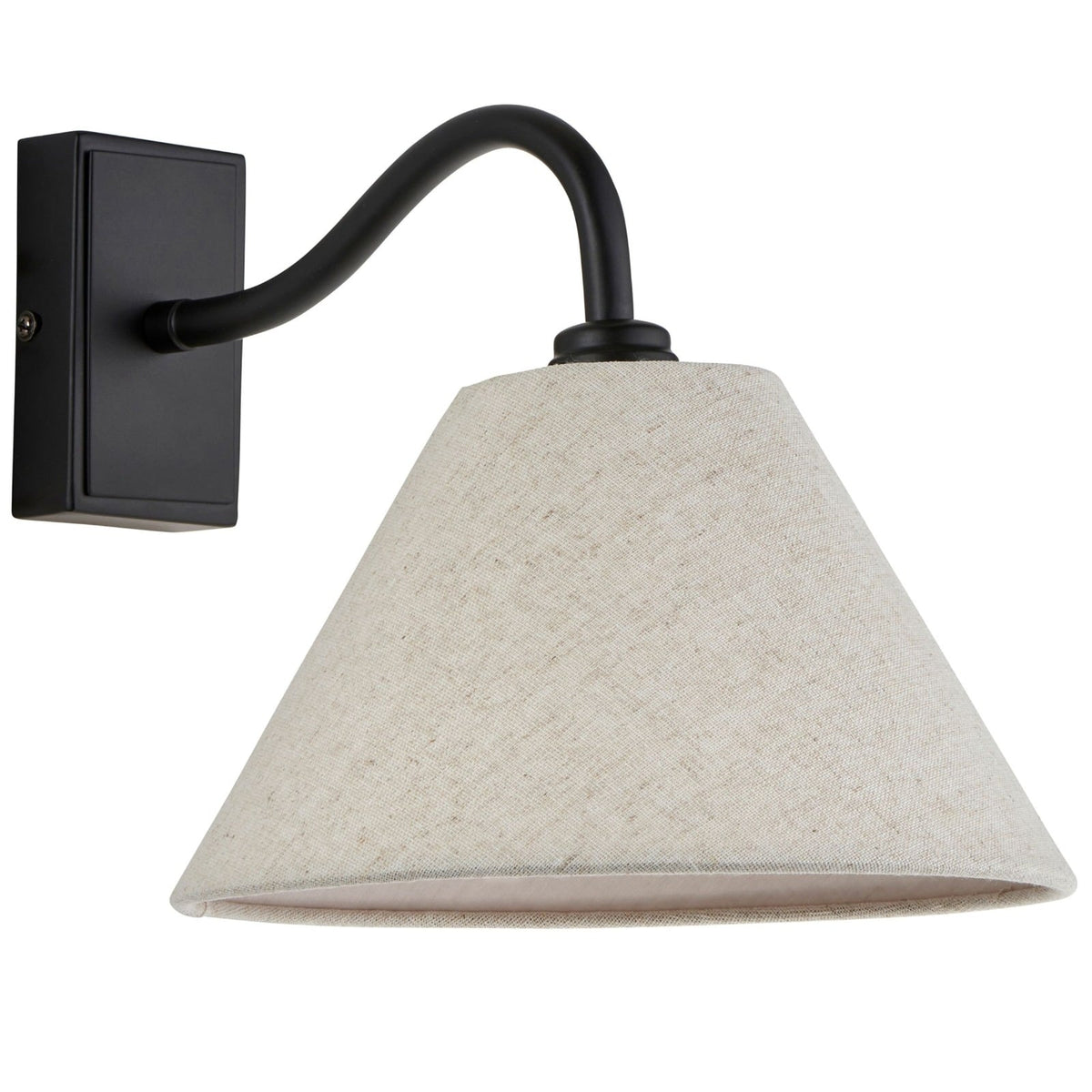 Claudio Wall Light in Matt Black