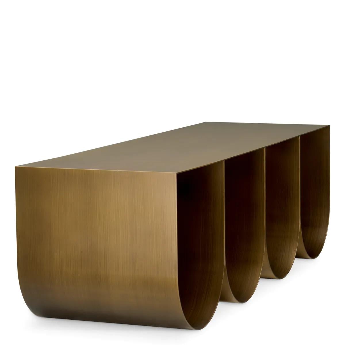 Coffee Table Rafaello with Brushed Brass Finish