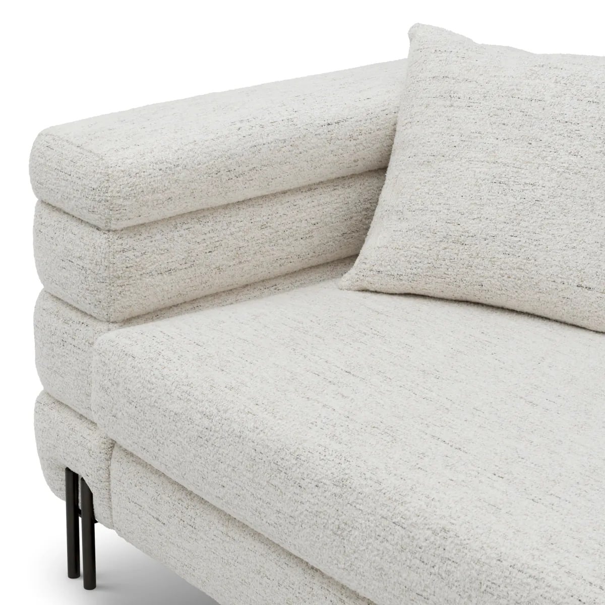 York Sofa in Seashell Off-White - Small