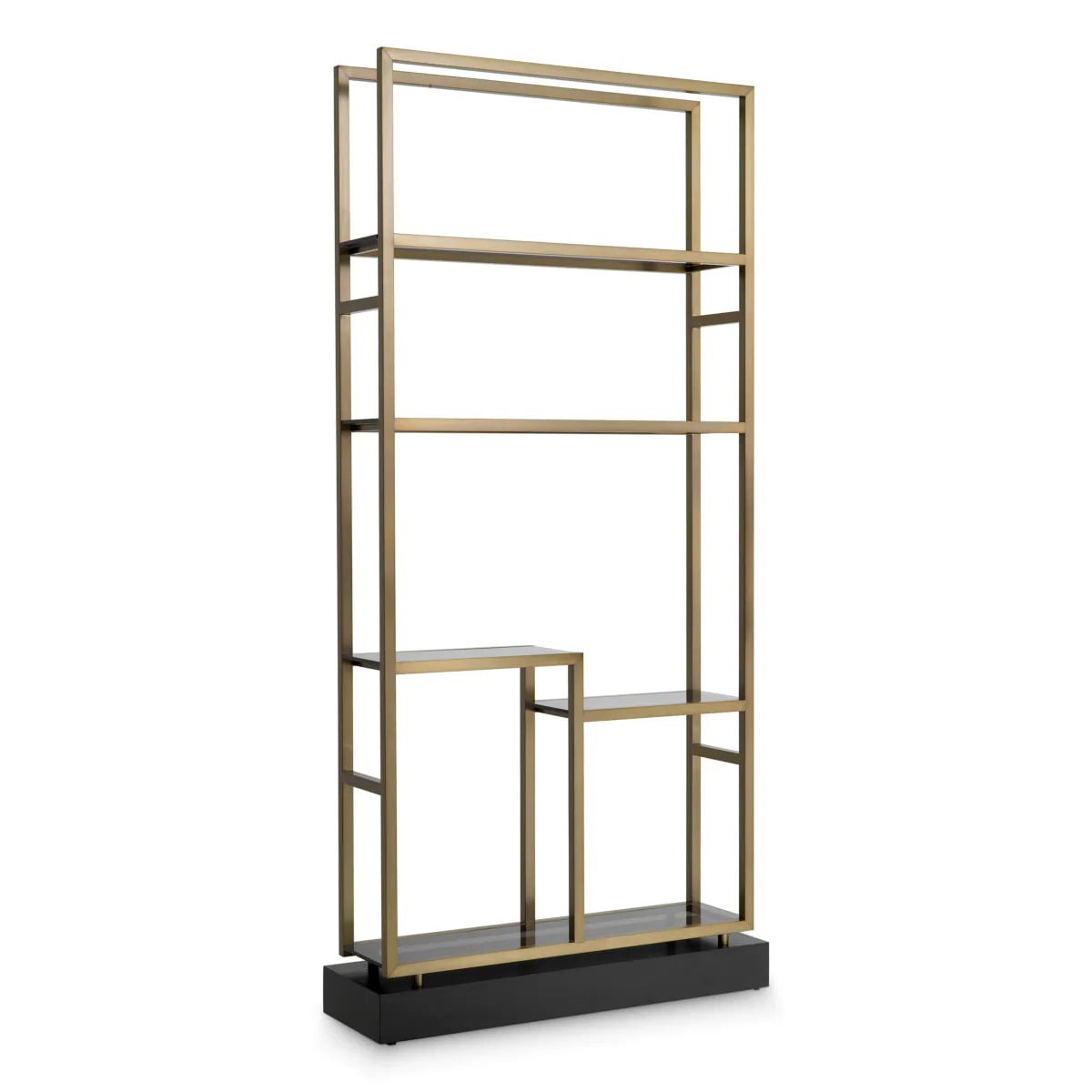Corrado Shelving Unit II in Brushed Brass