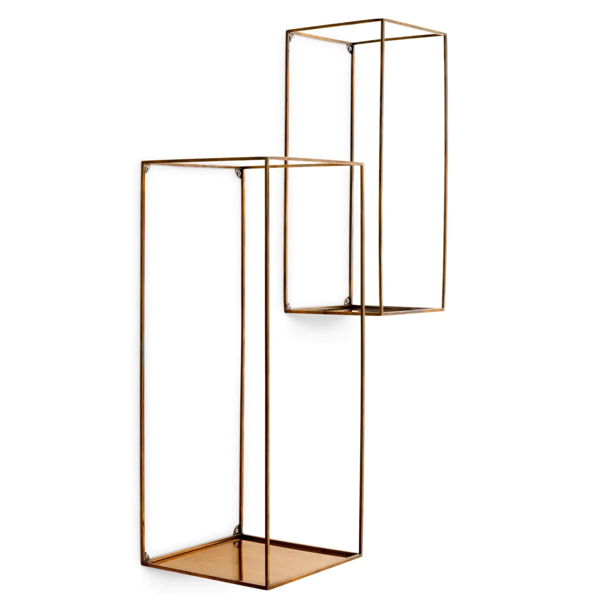 Deco Rectangular Wall Rack - Set of 2