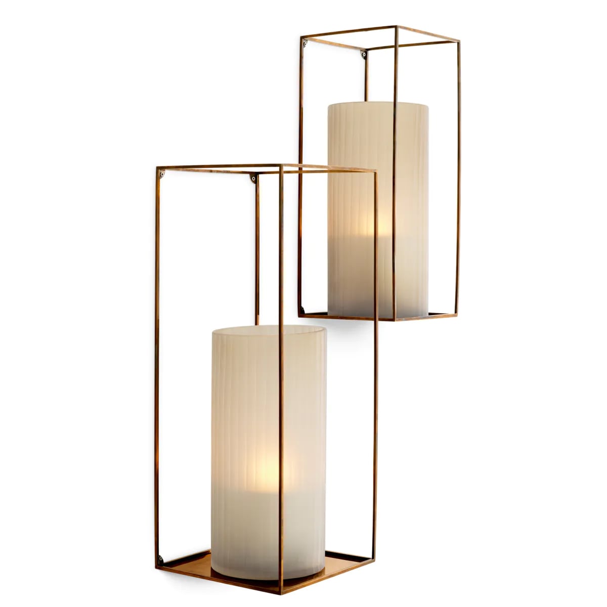Deco Rectangular Wall Rack - Set of 2