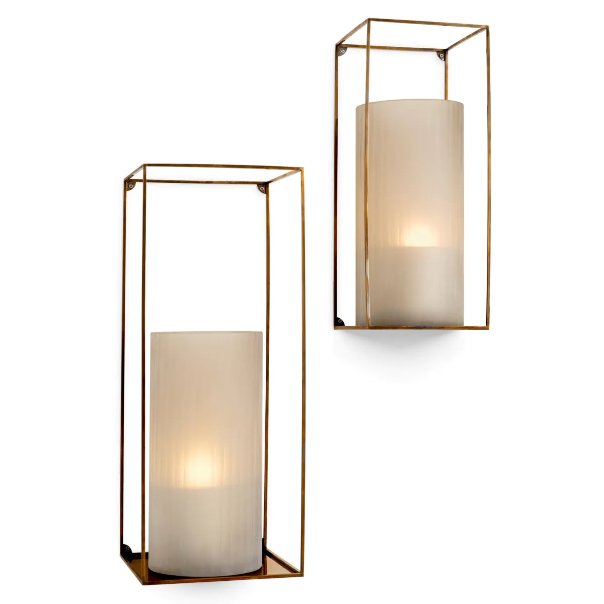 Deco Rectangular Wall Rack - Set of 2