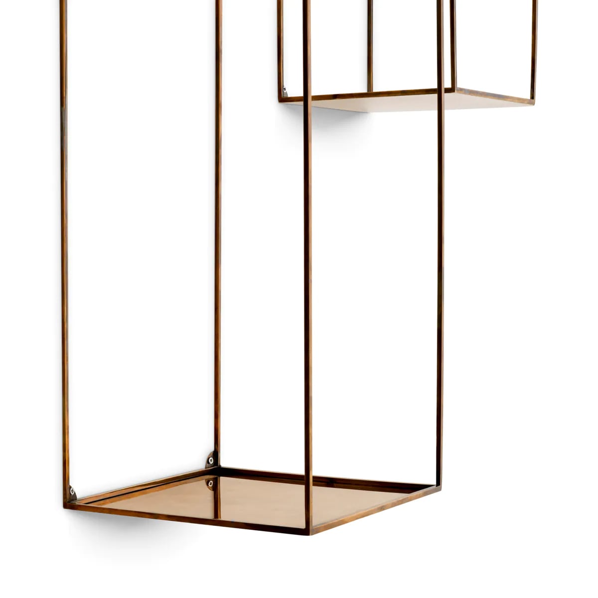 Deco Rectangular Wall Rack - Set of 2