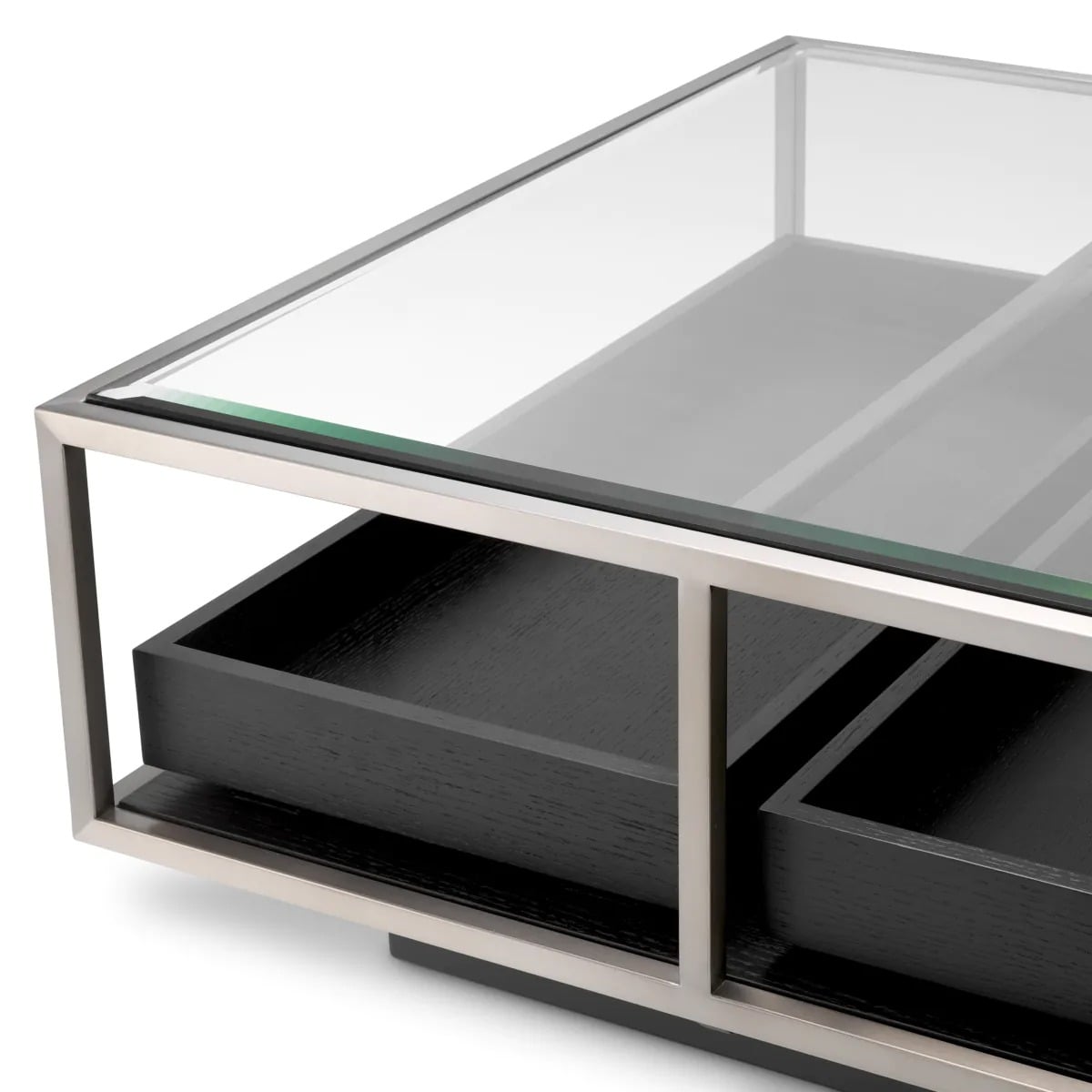 Coffee Table Roxton in Brushed Steel