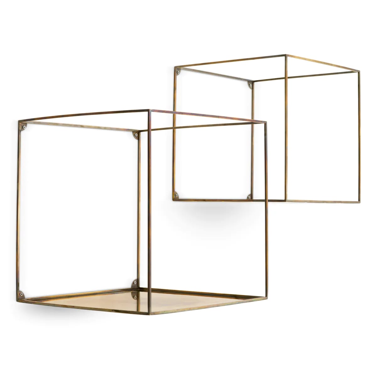 Deco Square Wall Rack - Set of 2
