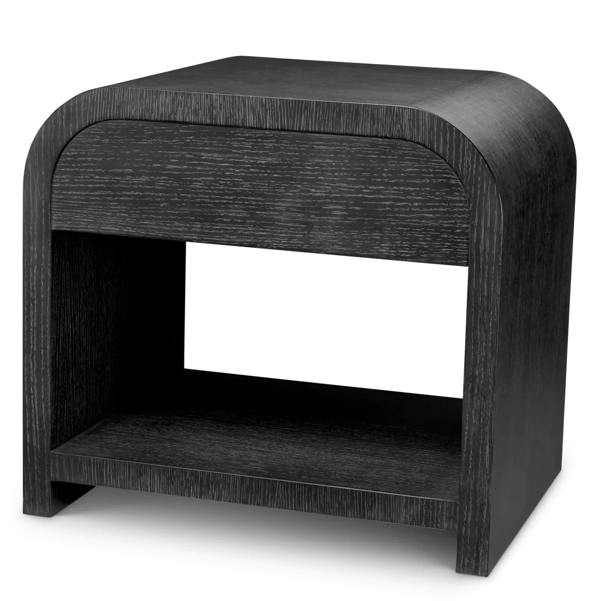 Nightstand Rhodes in Charcoal Oak
