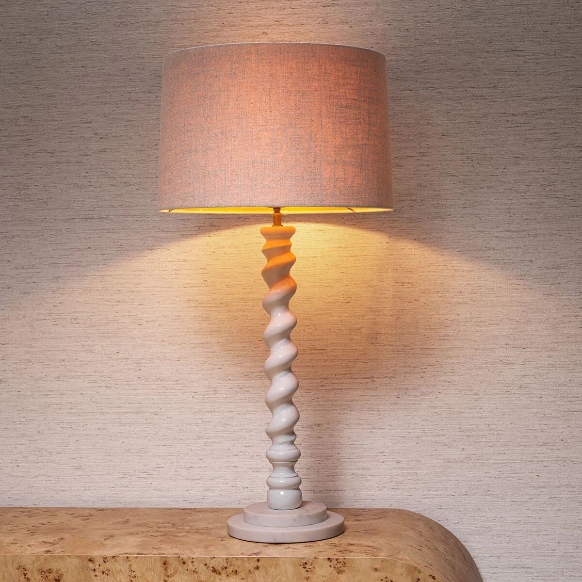 Table Lamp Massimo in Piano White