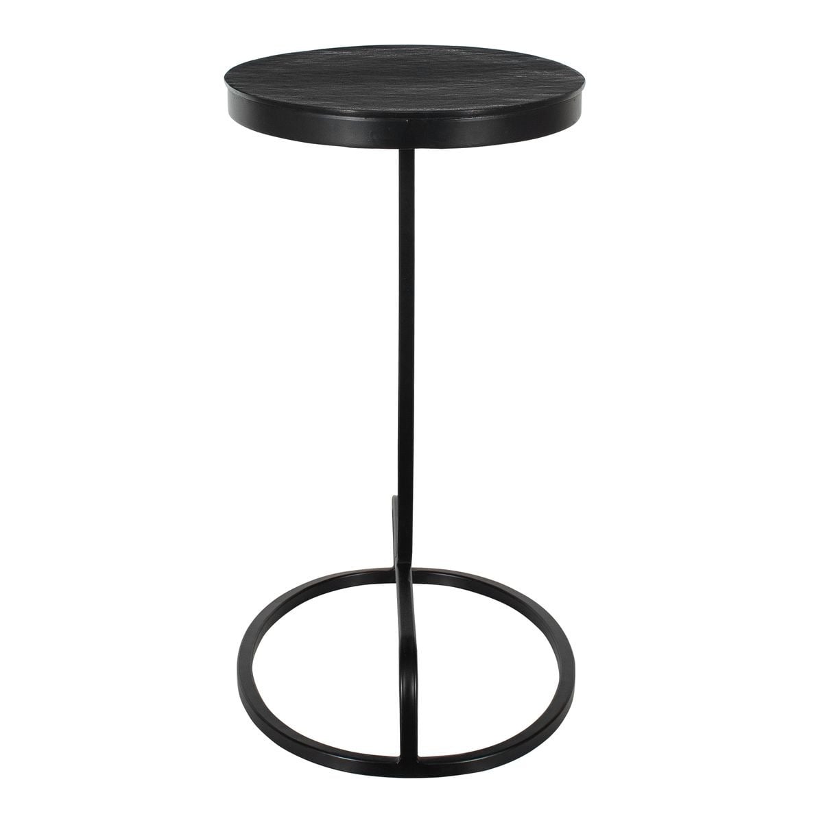 Matisse Black Oval Side Table