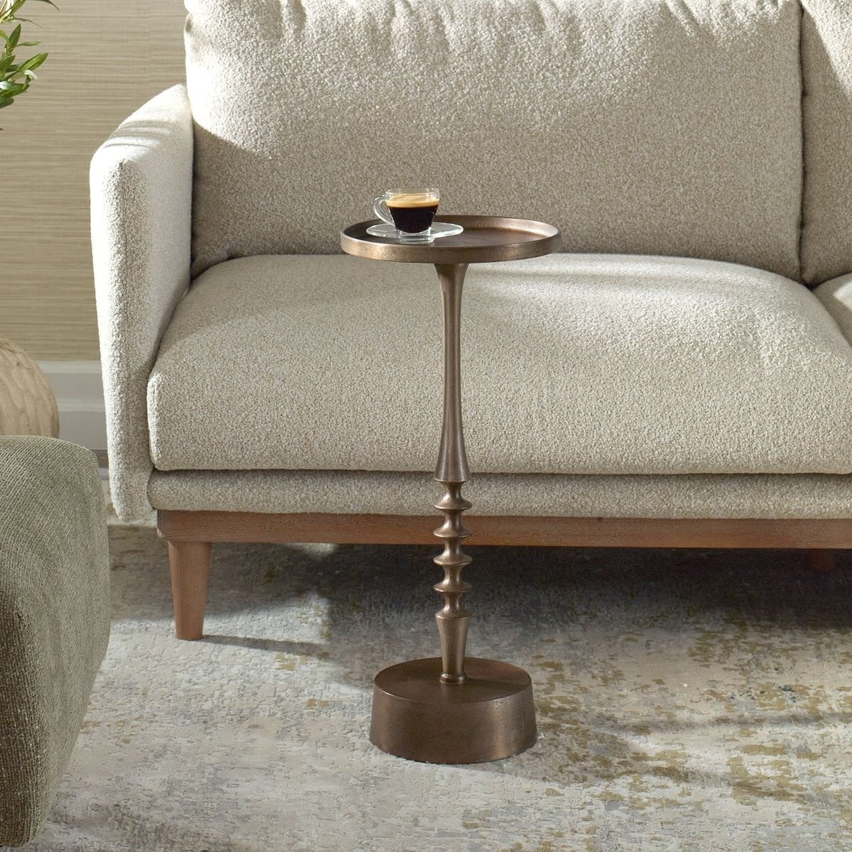 Klint Side Table in Antique Bronze