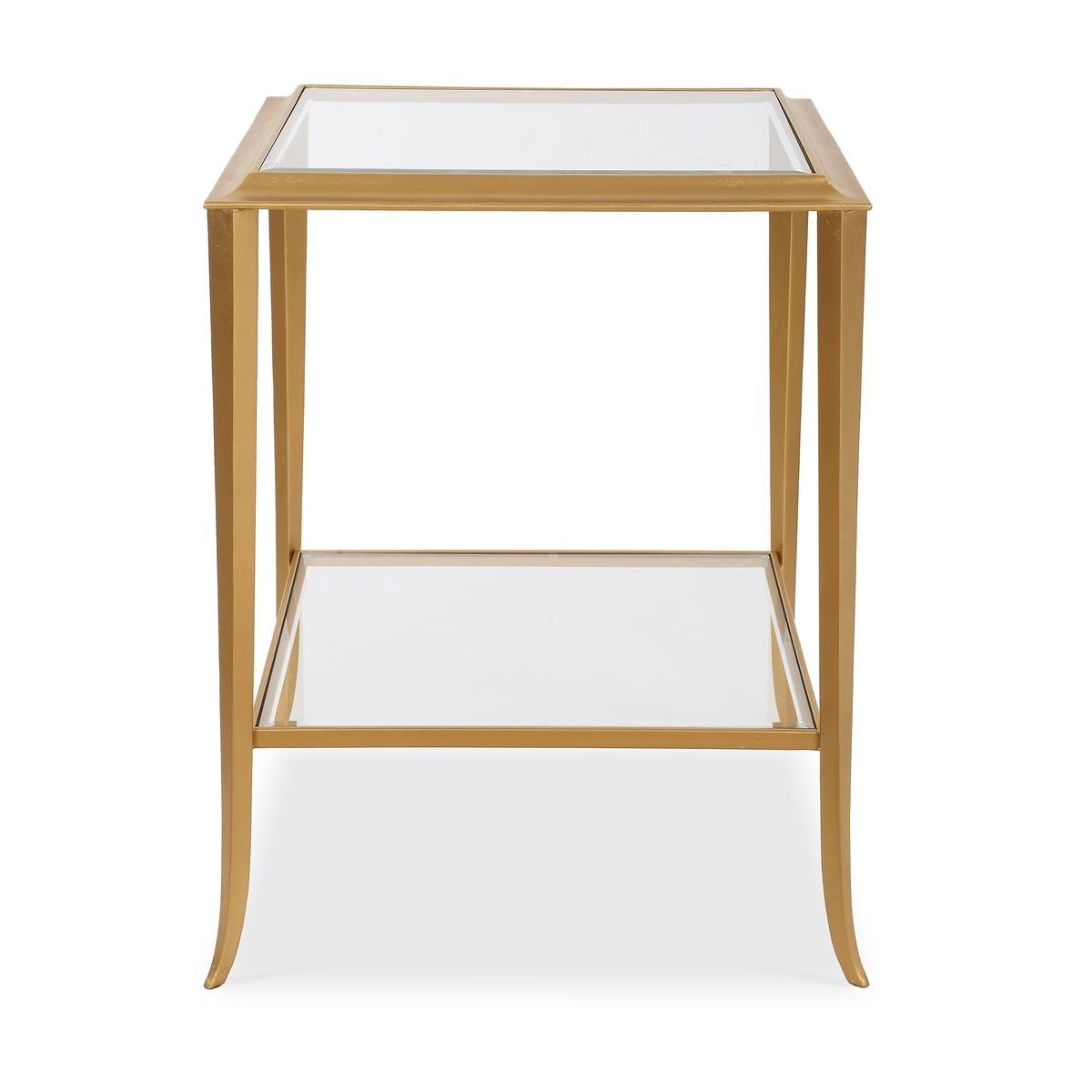 Austen Square Gold Leaf Side Table
