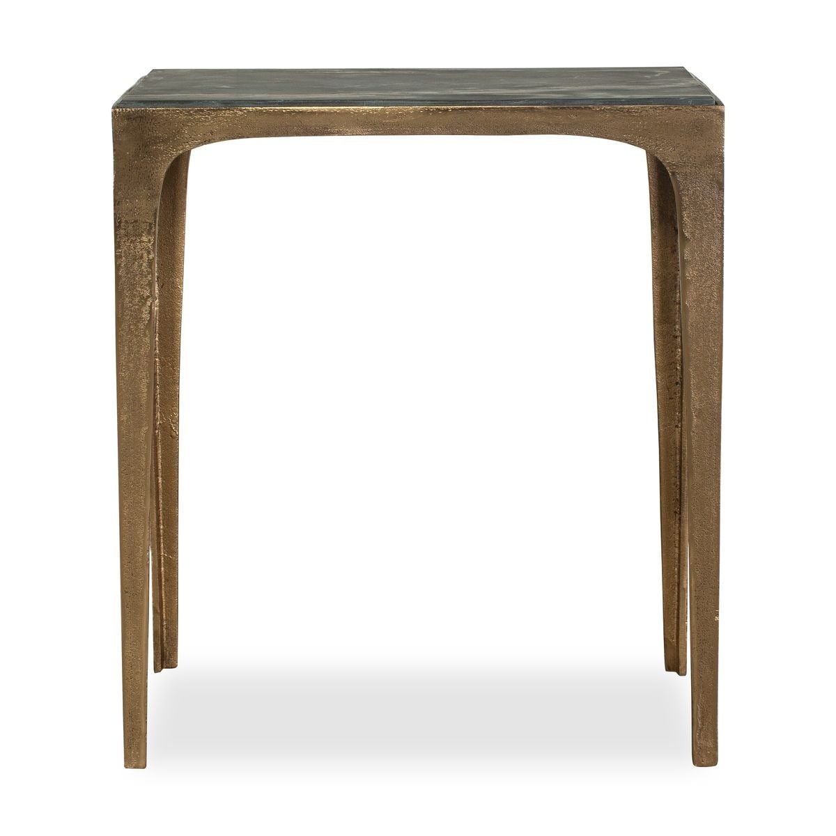 Corbusier Marble & Brass Side Table
