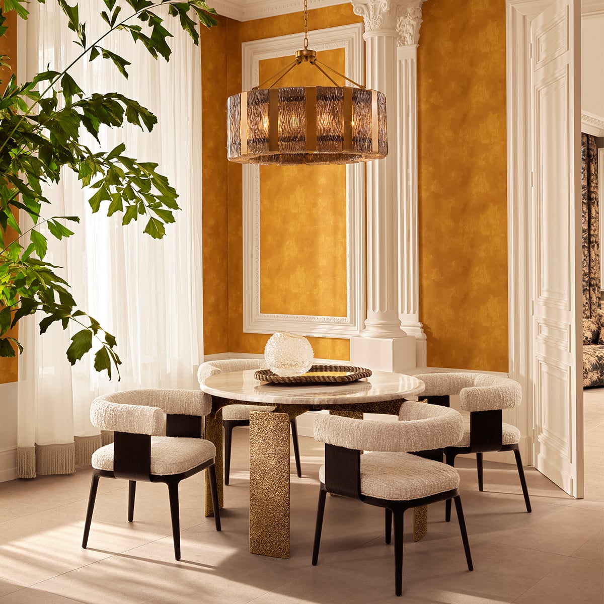 Dubois Dining Chair in Cream