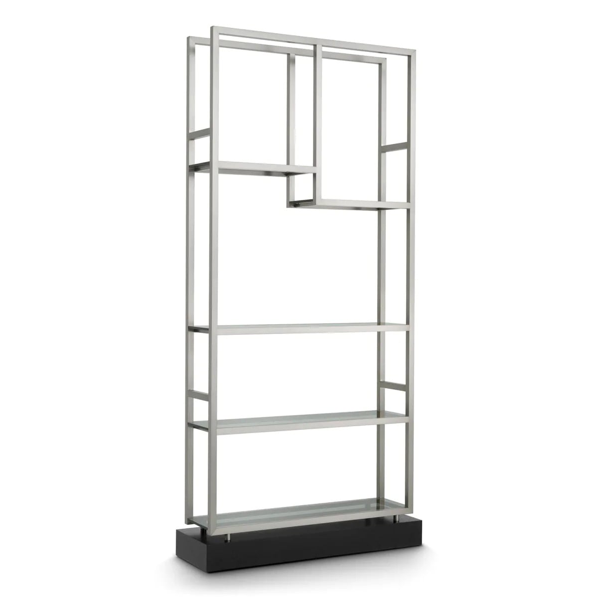 Corrado Shelving Unit I in Brushed Steel