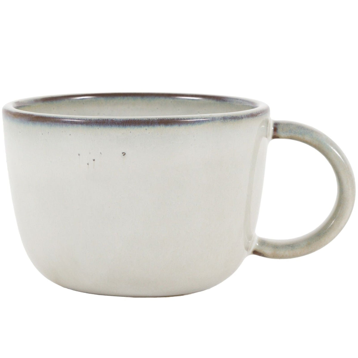 Reactive Glaze Mug in Dove Grey - Set of 4