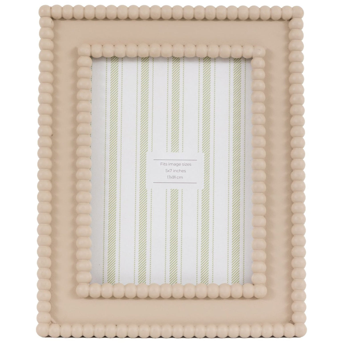 Cove Beaded Photo Frame 7x5" in Mocha
