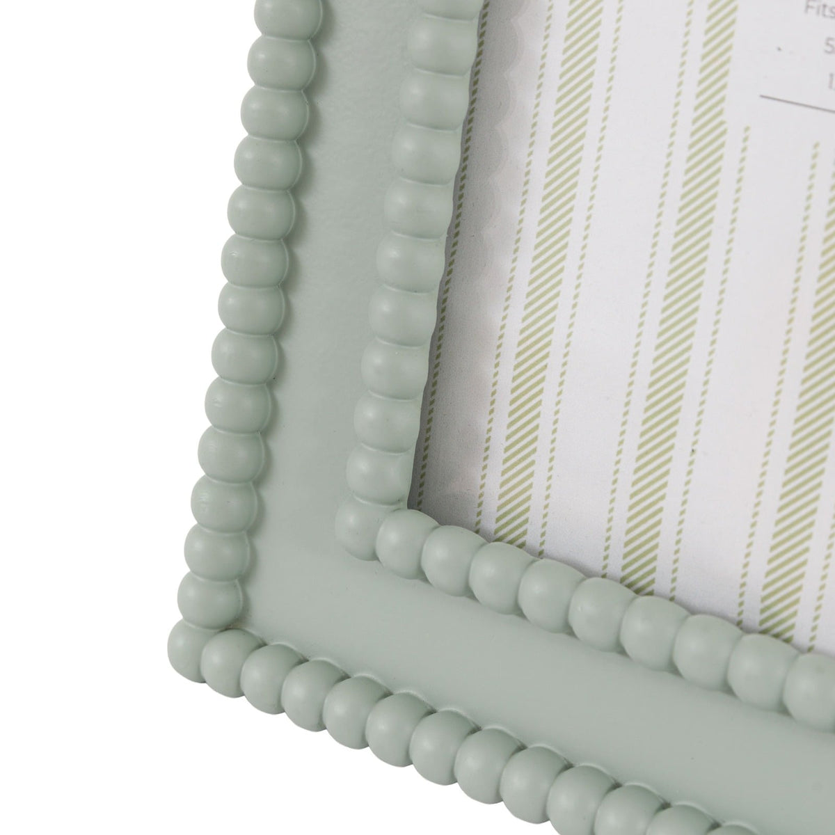 Cove Beaded Photo Frame 7x5" in Sage
