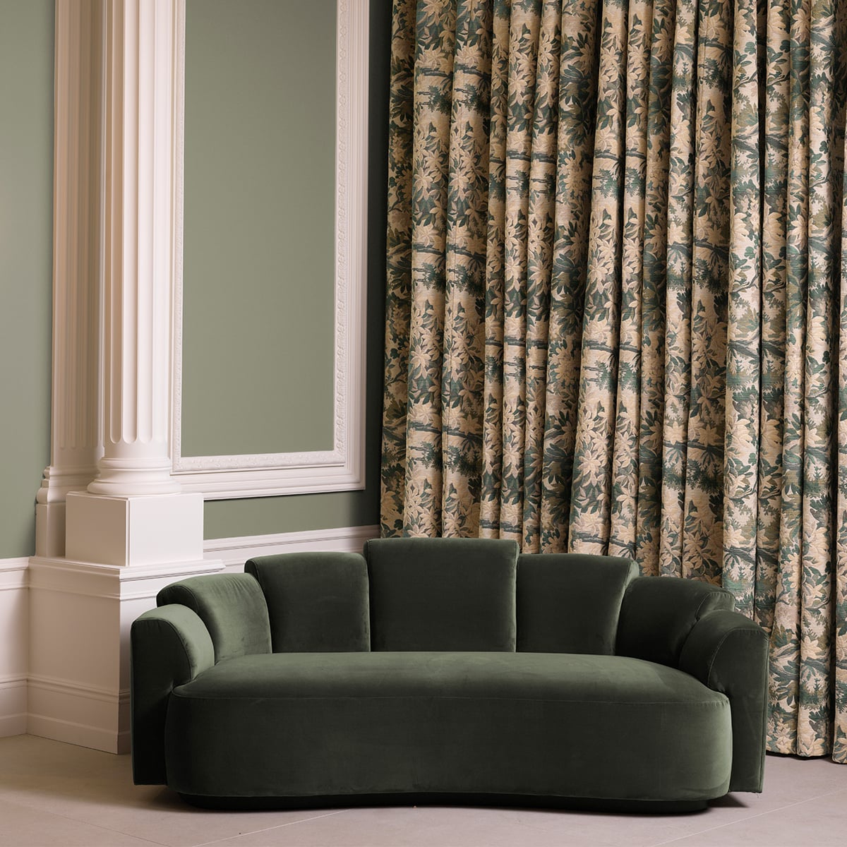 Marbella Sofa in Olive - Small
