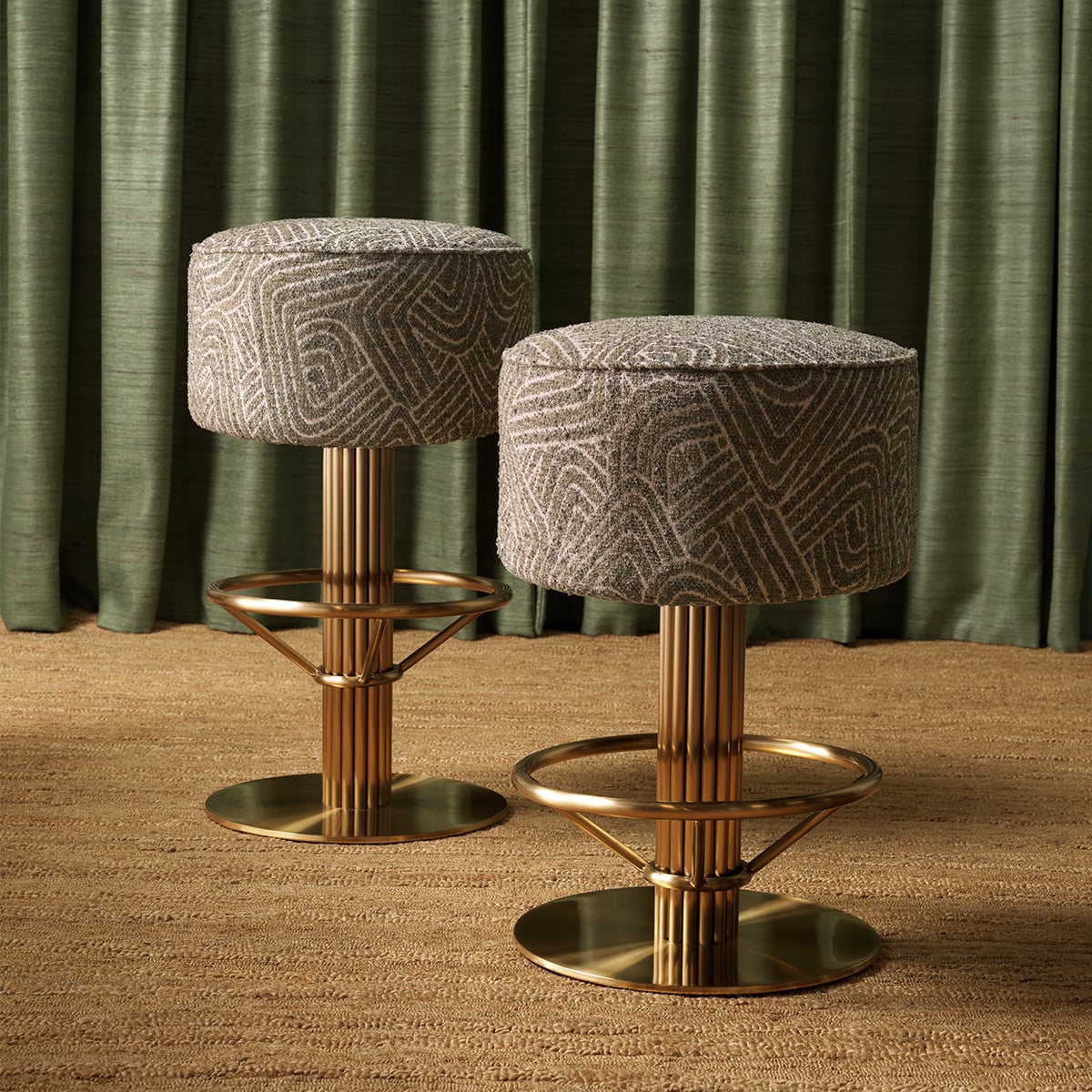 Carleton Counter Stool in Dark Green
