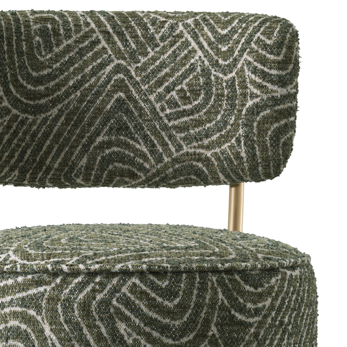 Carleton Back Counter Stool in Dark Green