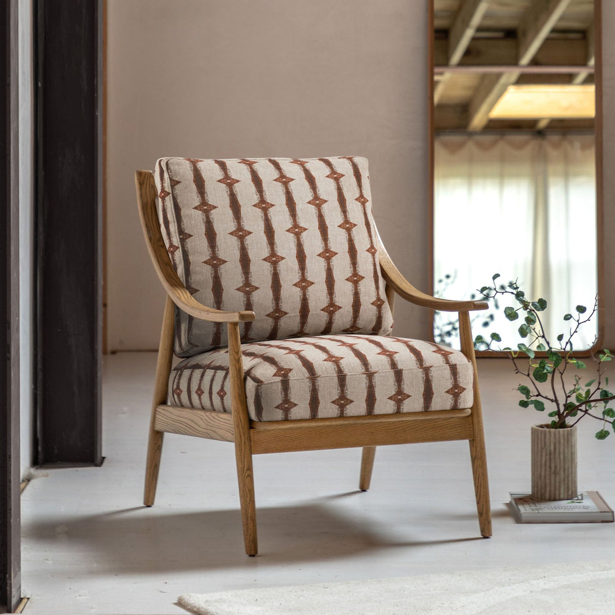 Millow Armchair in Indra Stripe