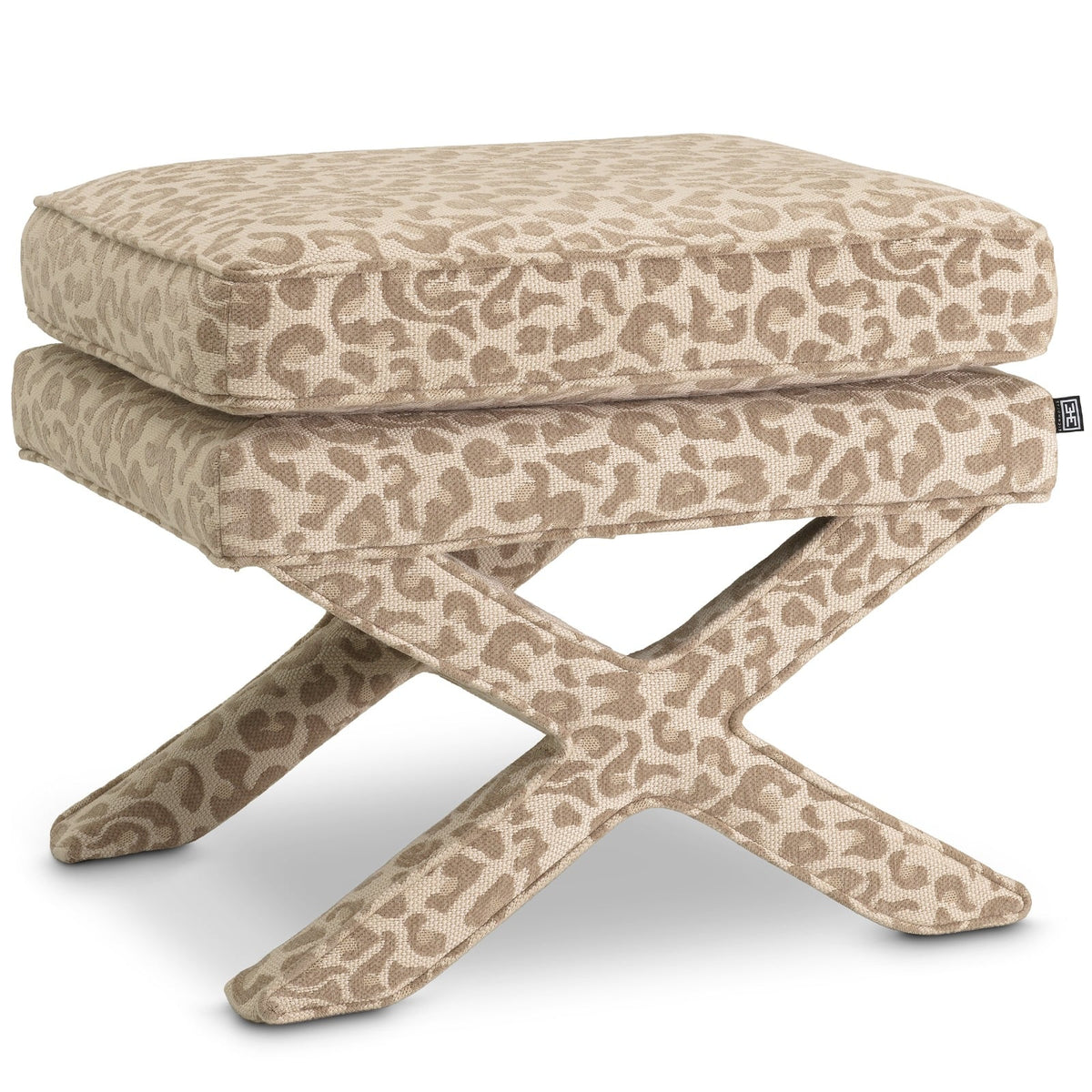 Cordoba Stool in Neutral Leopard