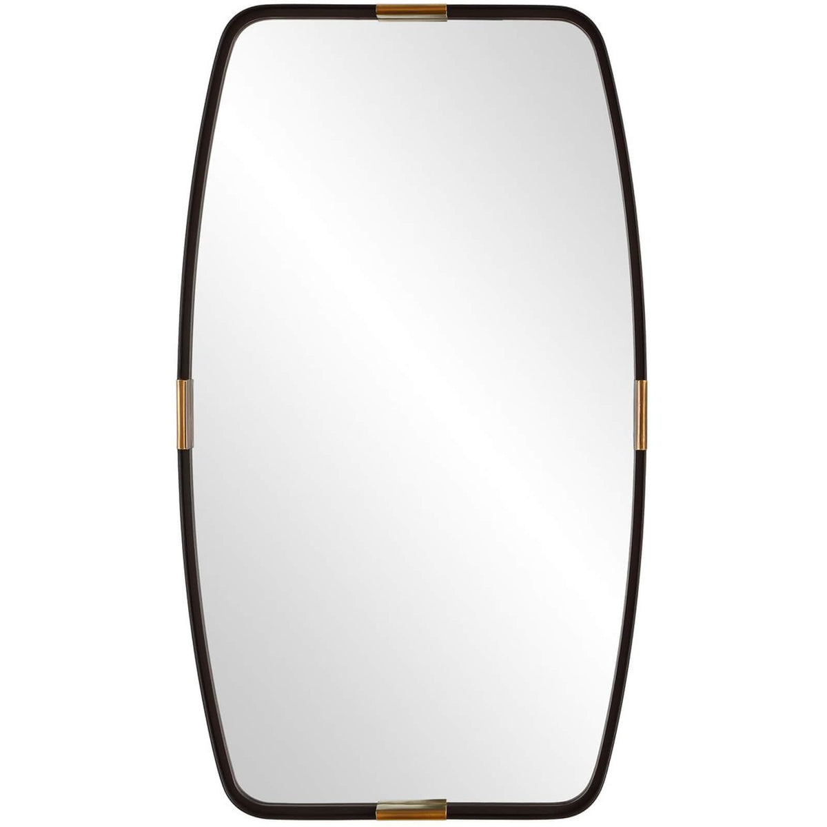 Draken Mirror in Dark Bronze and Gold