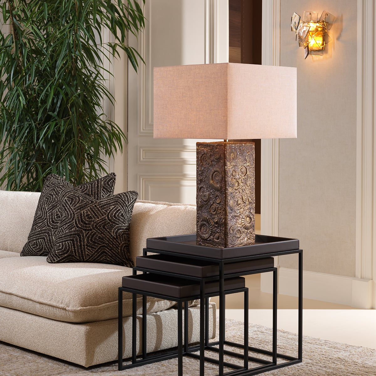 Camari Cushion in Black - Large