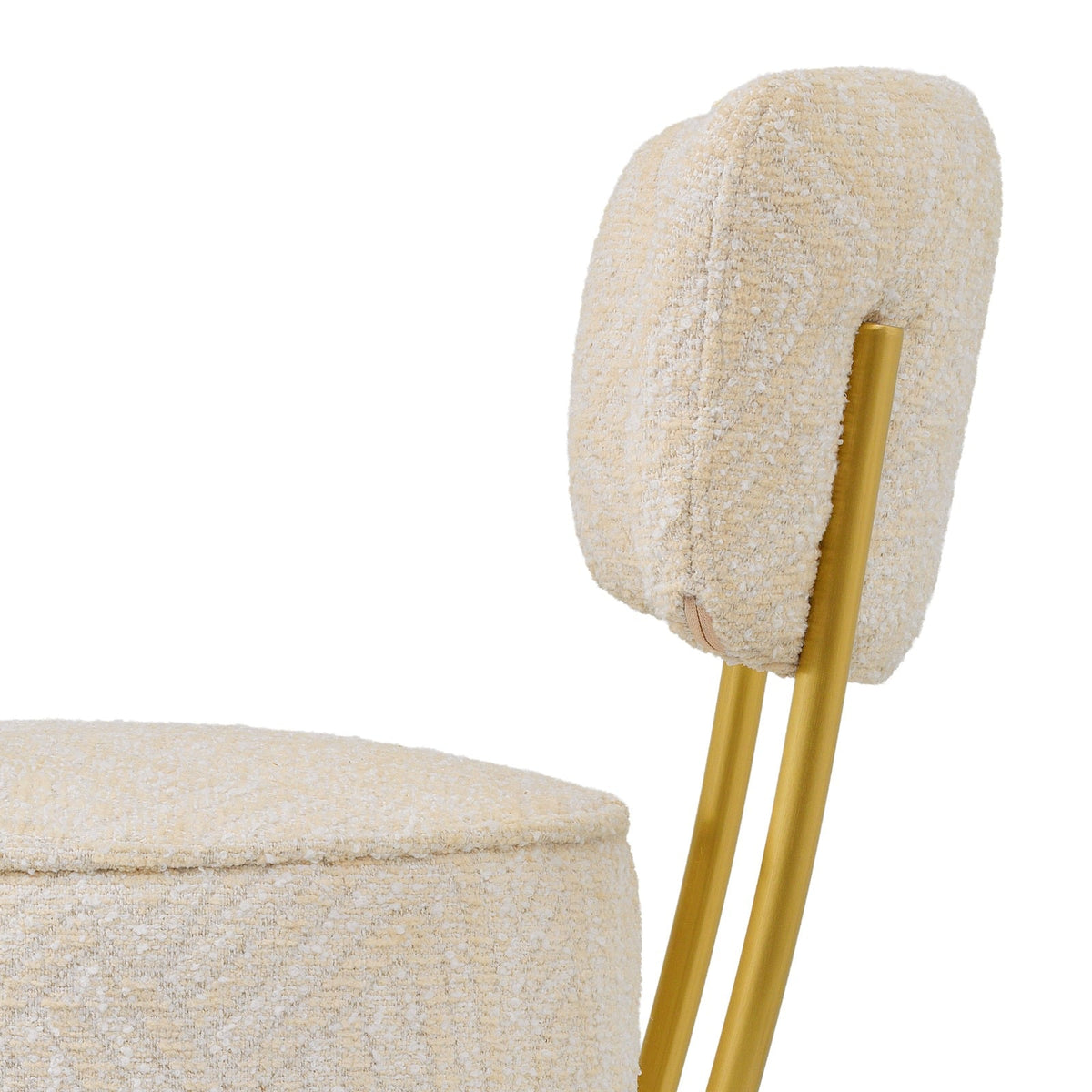 Carleton Back Bar Stool in Cream