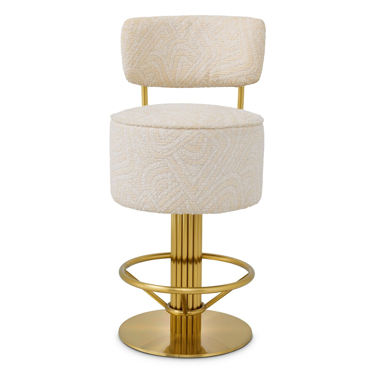 Carleton Back Counter Stool in Cream