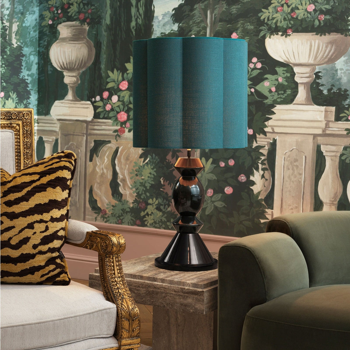 Dionne Table Lamp in Blue
